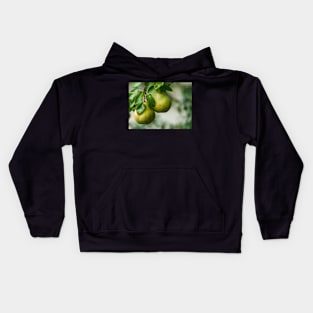 Ripe pears closeup Kids Hoodie